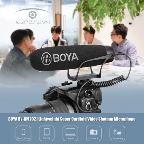 Mic thu âm Boya BY-BM2021 Super Cardioid đa năng cho điện thoại, máy ảnh, máy quay