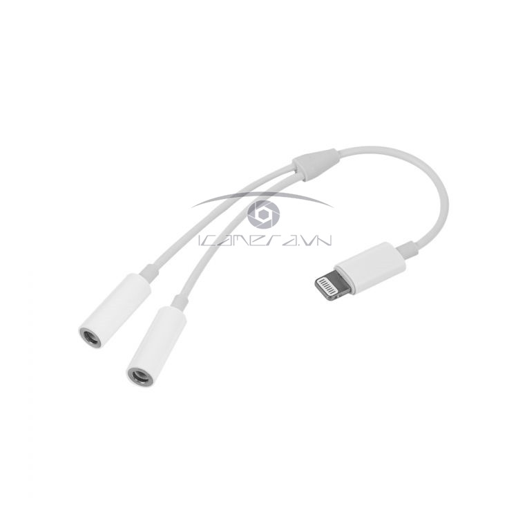 Cáp chuyển Lightning của iphone ipad ra 2 cổng 3.5mm audio adapter MH027