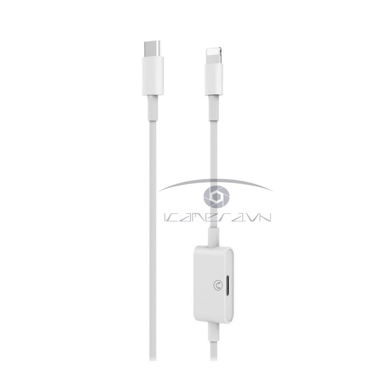 Cáp chuyển USB-C ra Lightning Cable với giắc cắm audio Lightning Headset Jack MA067