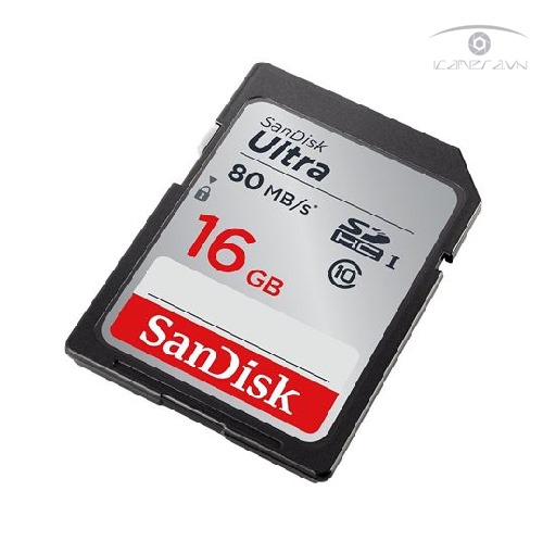 Thẻ nhớ SDXC SanDisk Ultra 16GB tốc độ 80MB/s SDSDUNC-016G-GN6IN