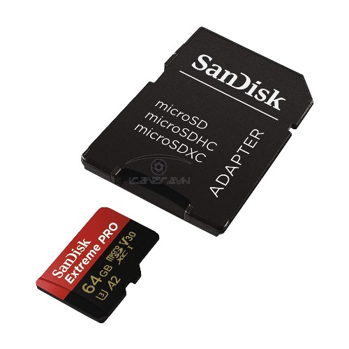 Thẻ Nhớ MicroSDXC SanDisk Extreme Pro V30 A2 64GB tốc độ 170MB/s SDSQXCY-064G-GN6MA