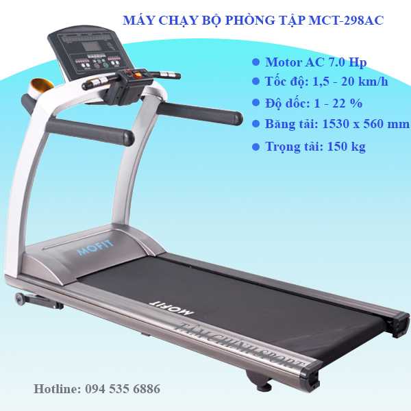 Máy chạy bộ điện phòng tập MCT-298AC