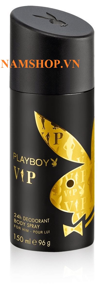 xịt khử mùi toàn thân nam hương nước hoa Playboy Vip