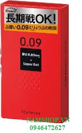 Bao cao su siêu gai nổi Sagami Super Dot 0.09, bao cao su độc đáo