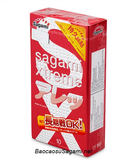 Bao cao su có nhiều chấm bi nổi Sagami Xtreme Feel Long