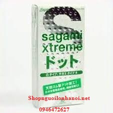 Bao cao su mỏng và có gai Sagami Xtreme Blu