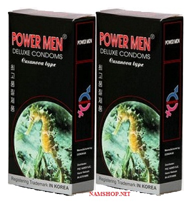 Bao cao su Power Men Cá Ngựa Longshock Type, nhập Hàn Quốc