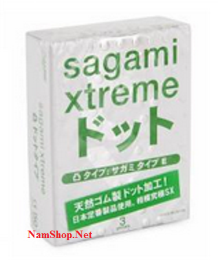 Bao cao su Sagami Xtreme Blue có gai giúp tăng khoái cảm