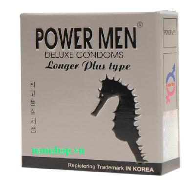 Bao cao su chống xuất tinh sớm PowerMen Longer Plus