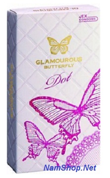 Bao cao su có gai Jex Glamourous Butterfly Dot