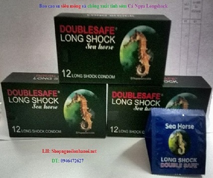 Bao cao su chống xuất tinh sớm Cá Ngựa LongShock