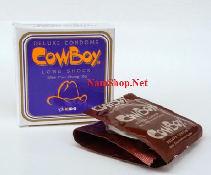 Bao cao su chống xuất tinh sớm Cowboy LongShock