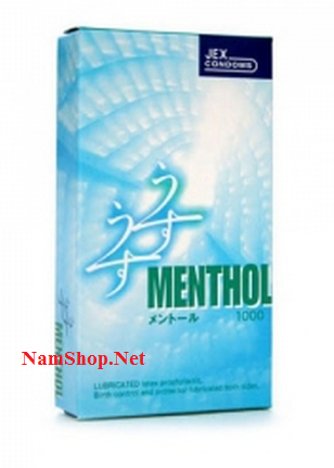 Bao cao su hương bạc hà Jex Kabuto Menthol