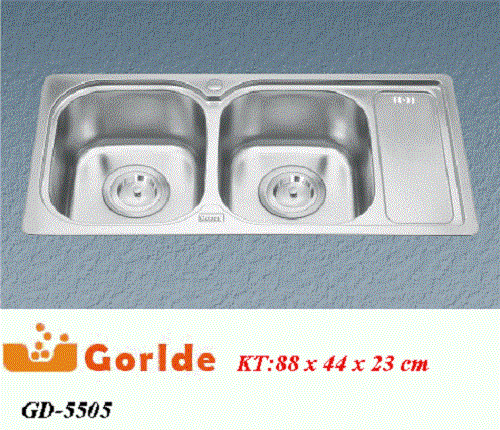 Chậu rửa bát Gorlde GD 5505 khuyến mại vàng