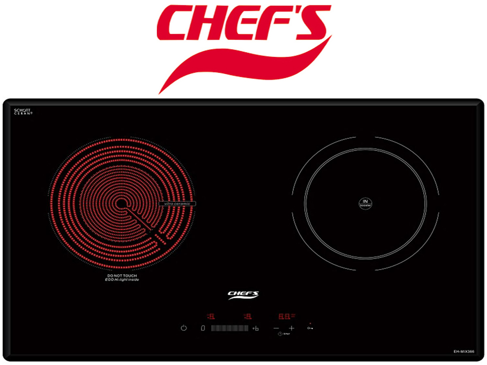 Bếp điện từ Chefs EH MIX366 thiết kế sang trọng cho không gian bếp hiện đại