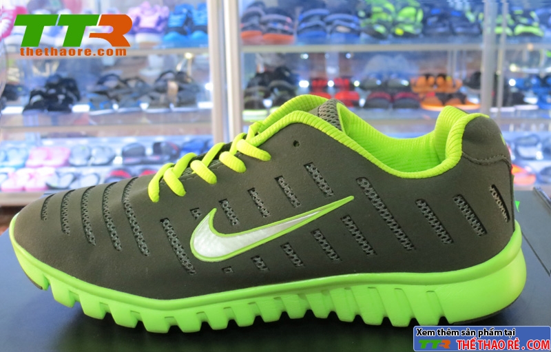 Giày Nike Super Light Xám Xanh Chuối NK87
