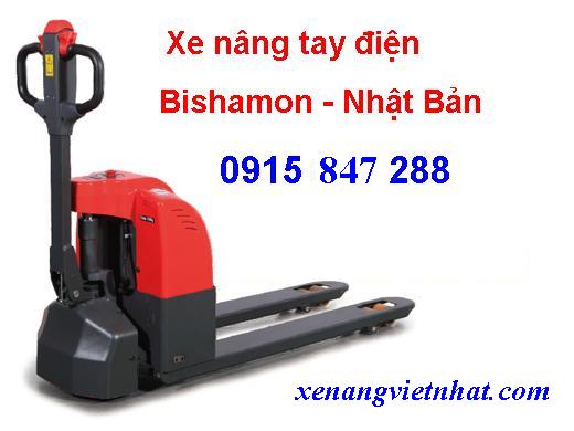 Xe nâng tay điện bishamon,xe nâng tay điện tự động tại tp.hcm