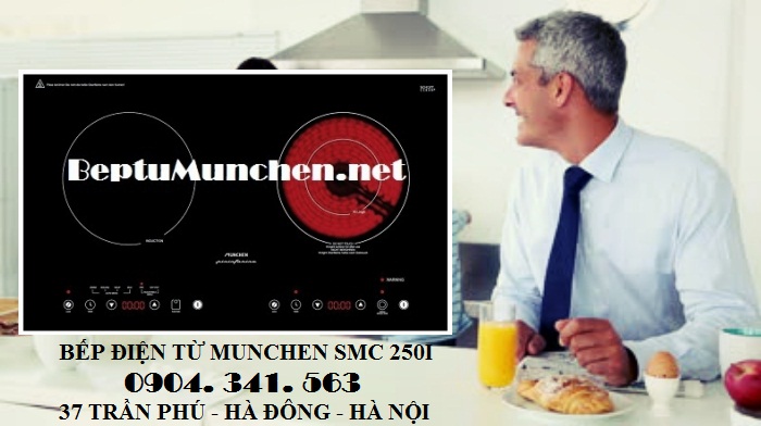 Bếp điện từ Munchen SMC 250I có nhiều chức năng đun nấu