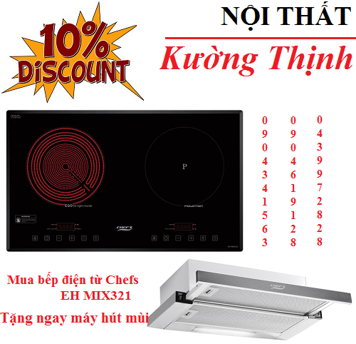 Ưu đãi giảm giá đặc biệt bếp điện từ Chefs EH MIX321