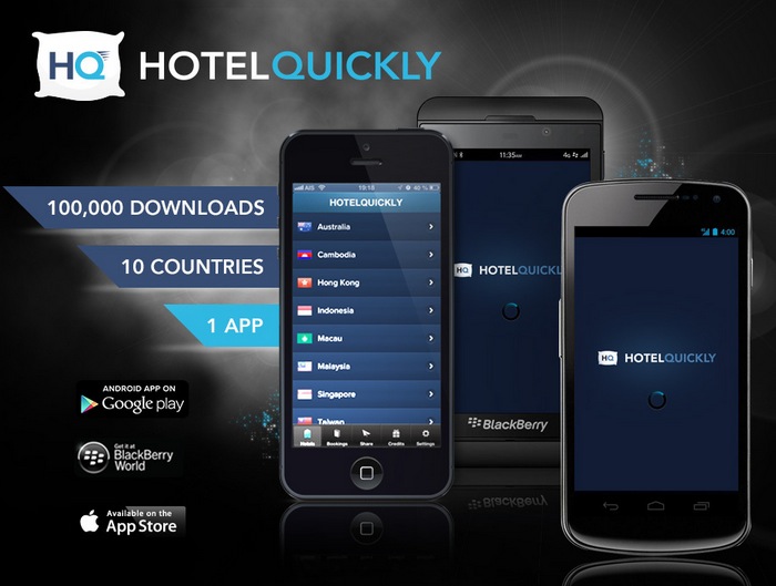 Ứng dụng đặt phòng khách sạn HotelQuickly bằng Smartphone đã có mặt tại Việt Nam