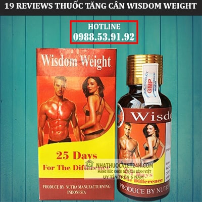 review thuốc tăng cân wisdom weight