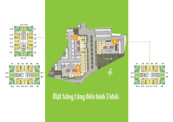 Mặt bằng tổng quan về dự án Lotus Apartment -  căn hộ Sen Hồng