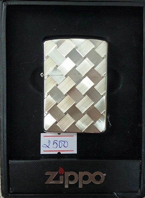 zippo bạc khối