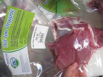 thực phẩm sạch: thịt lợn hữu cơ