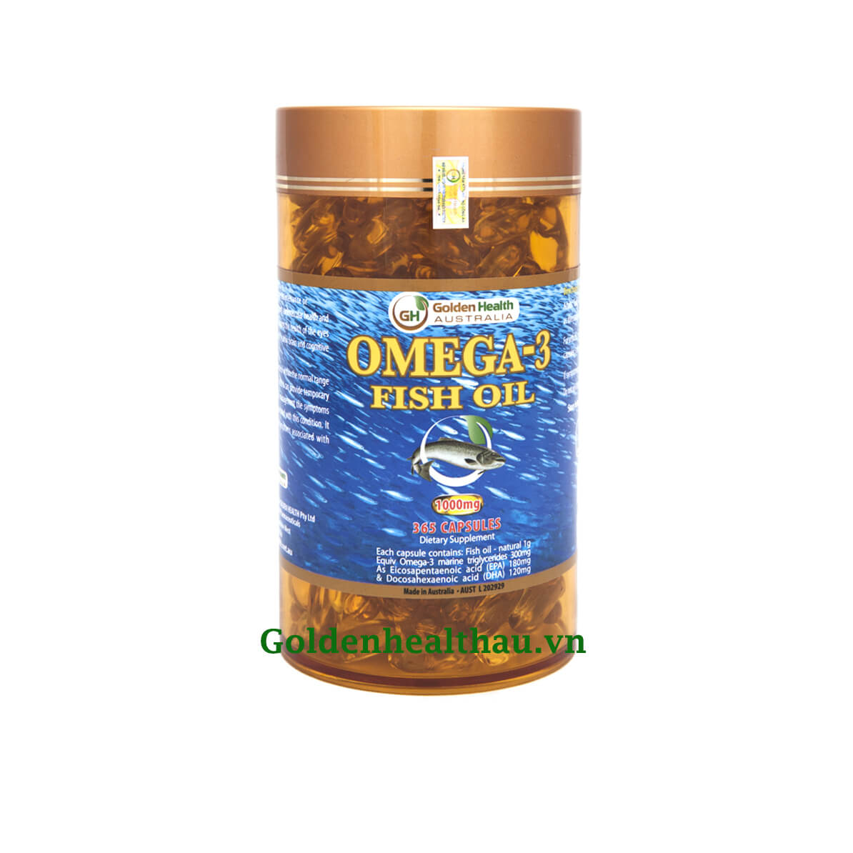  Omega 3 Fish Oil 1000mg, dầu cá hồi omega 3