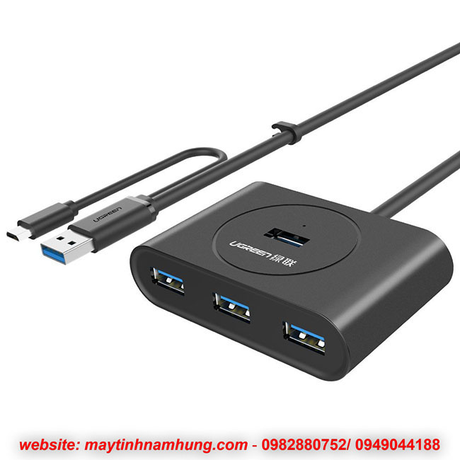 Bộ chia USB 3.0 sử dụng cho Macbook,Mac air,Surface Pro 3,có USB OTG tương thích với Smart Phones Tablet