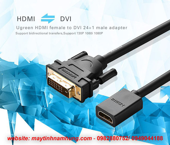 Cáp chuyển đổi cổng DVI trên card màn hình ra HDMI