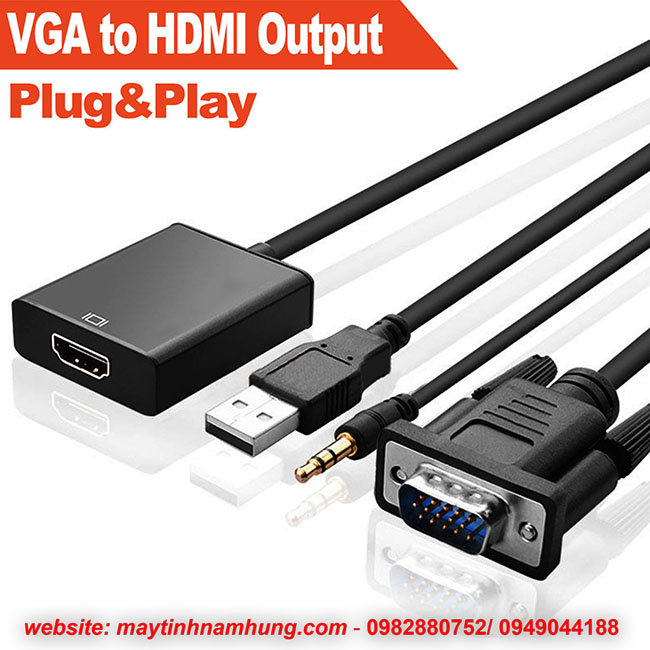 cáp chuyển VGA sang HDMI