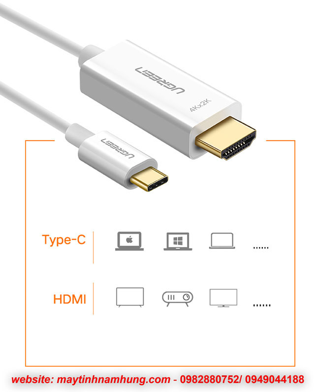 Cáp chuyển USB type C sang HDMI 