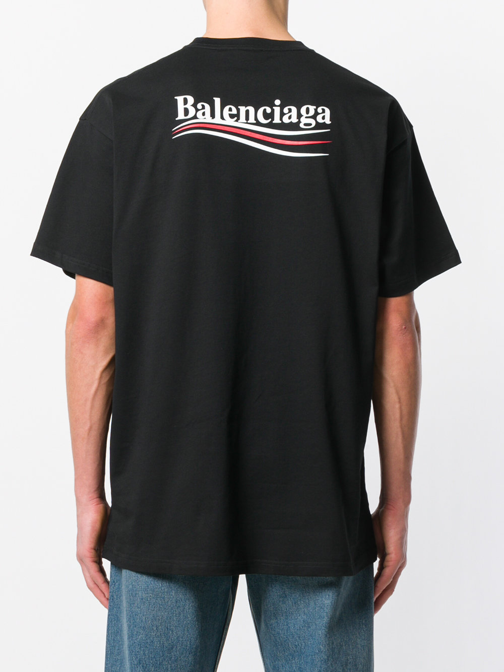 ÁO PHÔNG BALENCIAGA Logoprint cottonjersey Tshirt