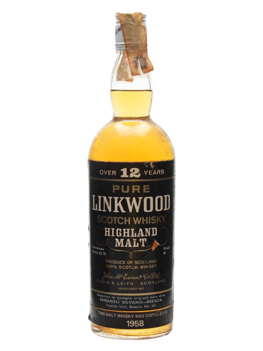 giá rượu Linkwood 1958 12 năm