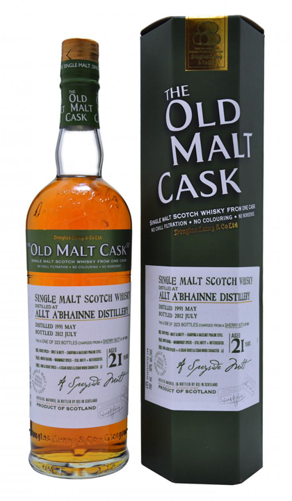 giá rượu Old malt cask Allt A’ Bhainne 21 năm