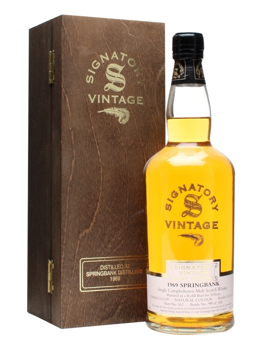 giá rượu Springbank 1969 34 năm