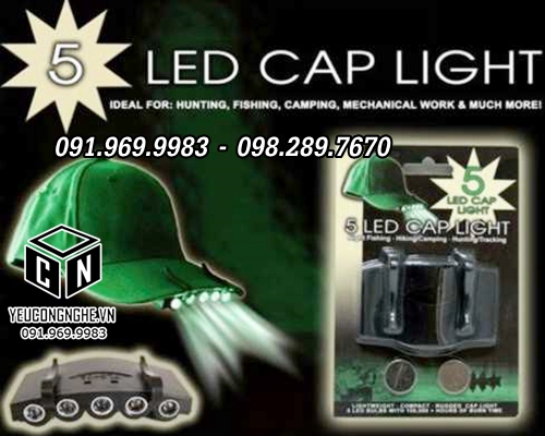 Đèn LED gắn vành mũ lưỡi trai Cap Light