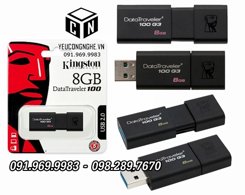 USB Kingston 16GB giá rẻ cổng kết nối 3.0/2.0 DT100G3