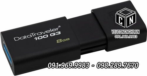USB Kingston 8GB 3.0/2.0 chính hãng DataTraveler DT100G3