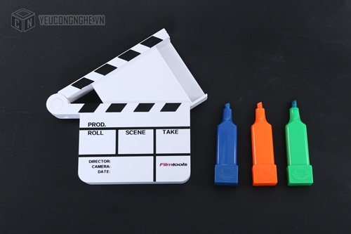Bảng clapper board điện ảnh quay phim mini Film Tools kèm bút