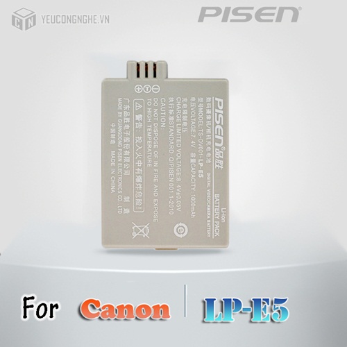 Pin cho máy ảnh Canon LP-E5 Pisen