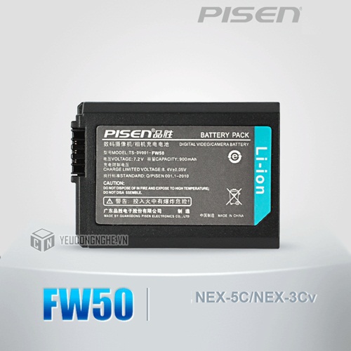 Pin cho máy ảnh Sony FW50 Pisen
