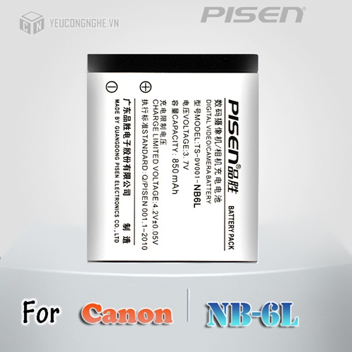 Pin cho máy ảnh Canon NB6L Pisen