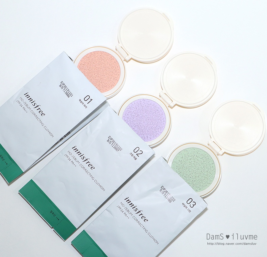 Lõi Innisfree No-Sebum Coreccting Cushion  