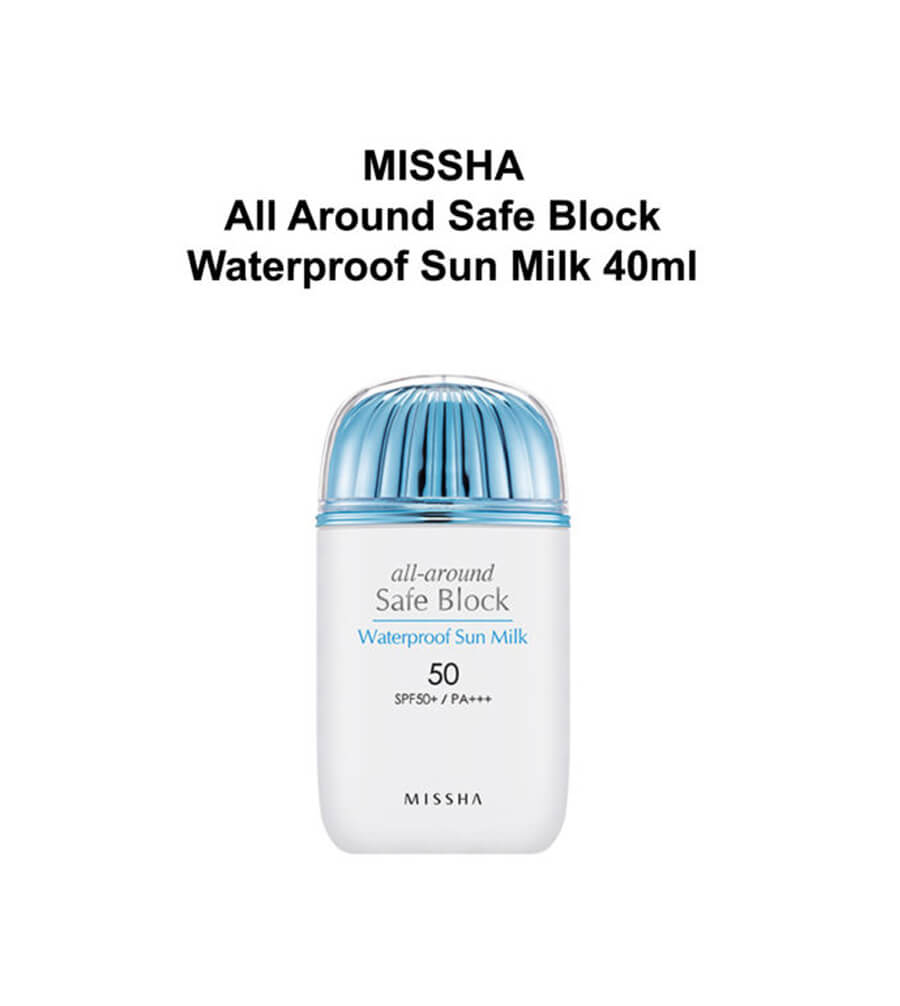 Kem chống nắng Missha  All-Around Safe Block Waterproof Sun Milk SPF50+/PA+++