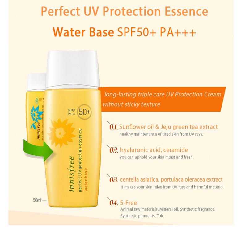 Innisfree Perfect Uv Protection Essence Water Base 