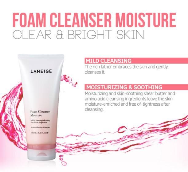  Laneige Foam Cleanser Moisture