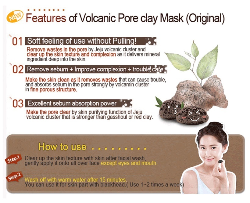 Mặt Nạ Tro Núi Lửa  Innisfree Volcanic Pore Clay Mask