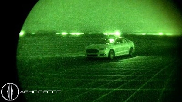 Ford Fusion tự hành trong đêm